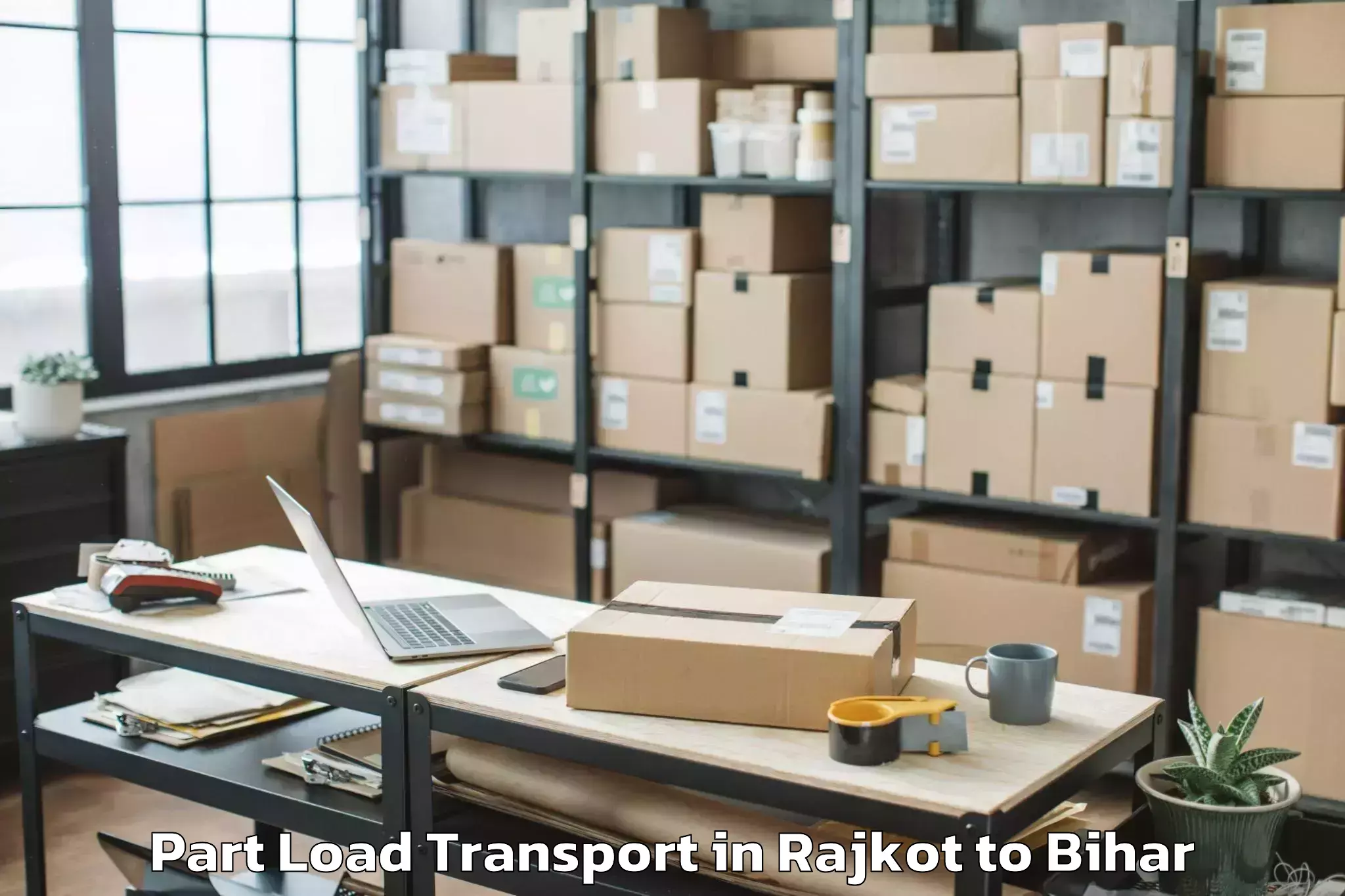 Book Rajkot to Naokothi Part Load Transport Online